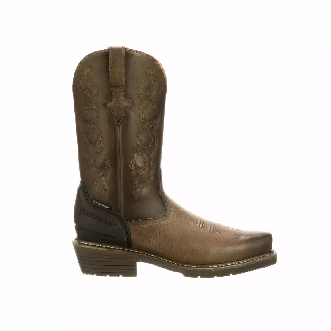 Hot Sale ๐ Lucchese-inc Welted Western 12" Work Boot-7 Toe :: Stone ๐ 3 Lucchese-inc Welted Western 12" Work Boot-7 Toe :: Stone