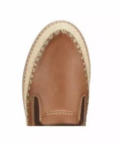 Lucchesse-inc Raffia Slip On :: Brown SHOES