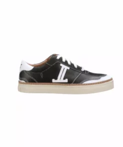 Lucchesse-inc Double L Lace Up Sneakers :: Black SHOES
