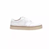 Lucchesse-inc SHOES Double L Lace Up Sneakers :: White