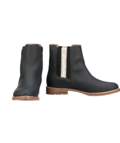 Lucchese-inc All-Weather Ladies Garden Boot :: Navy + Black BOOTS