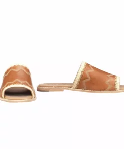 Lucchesse-inc Raffia Sandal :: Brown