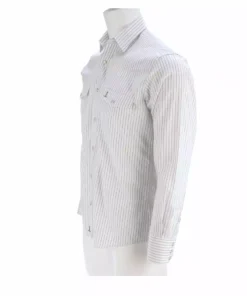 Lucchese-inc APPAREL El Paso :: White/Blue Stripe