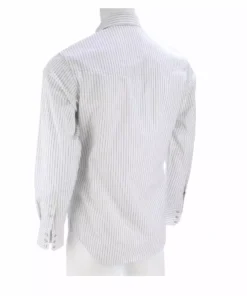 Lucchese-inc APPAREL El Paso :: White/Blue Stripe