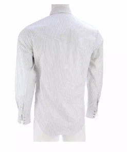 Lucchese-inc APPAREL El Paso :: White/Blue Stripe