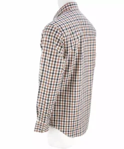 Lucchese-inc APPAREL El Paso :: White/Blue/Brown Large Check