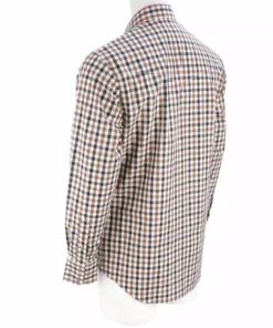 Lucchese-inc APPAREL El Paso :: White/Blue/Brown Large Check