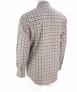 Lucchese-inc APPAREL El Paso :: White/Blue/Brown Large Check