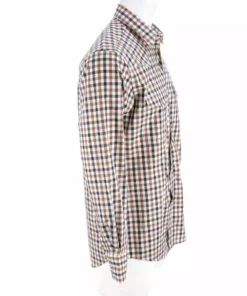 Lucchese-inc APPAREL El Paso :: White/Blue/Brown Large Check
