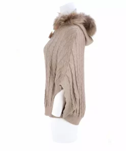 Lucchese-inc Cable Knit Poncho :: Oatmeal APPAREL