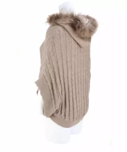 Lucchese-inc Cable Knit Poncho :: Oatmeal APPAREL