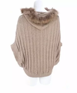 Lucchese-inc Cable Knit Poncho :: Oatmeal APPAREL