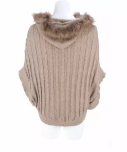 Lucchese-inc Cable Knit Poncho :: Oatmeal APPAREL