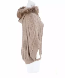 Lucchese-inc Cable Knit Poncho :: Oatmeal APPAREL