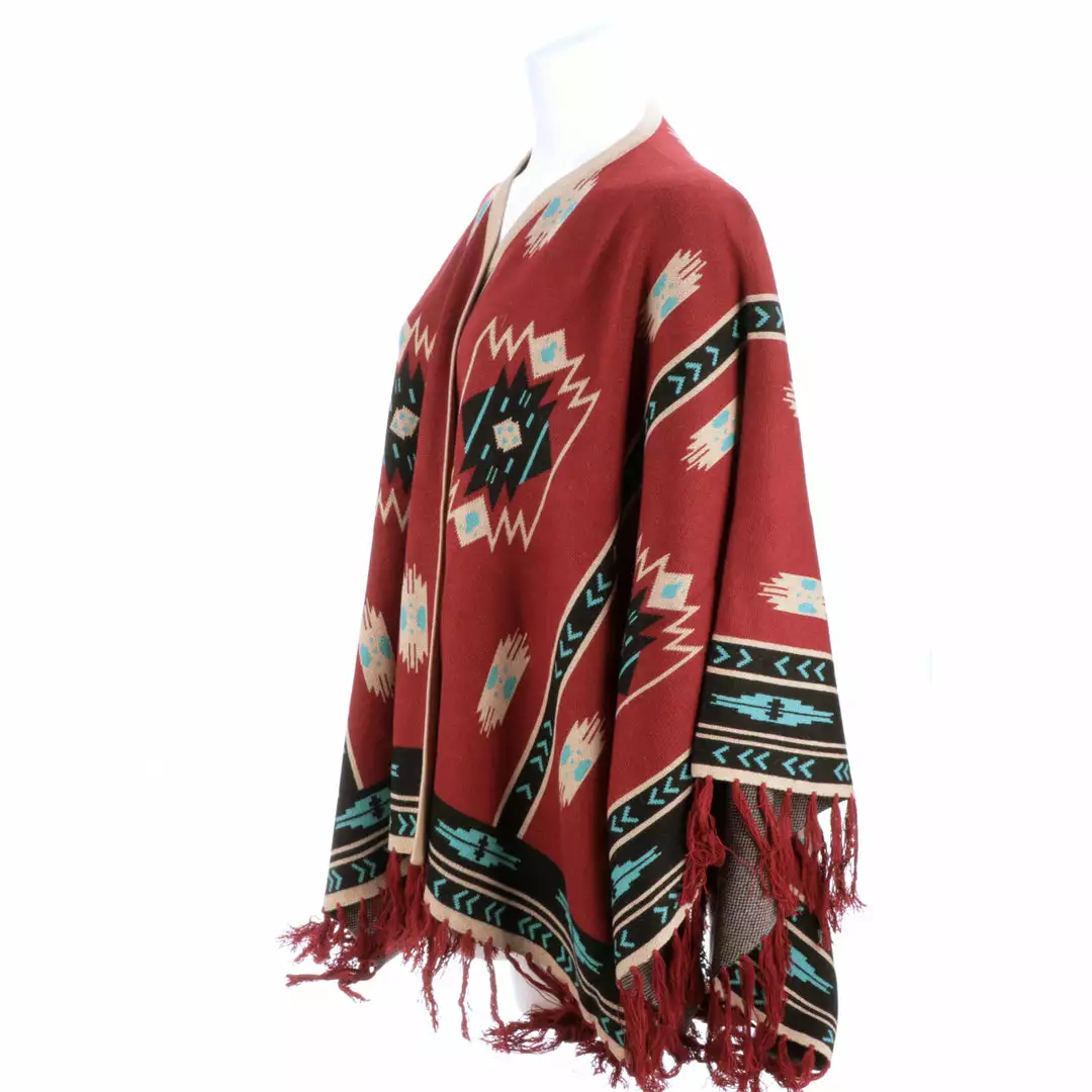 Deals ⌛ Lucchesse-inc APPAREL Alpaca Fleece Poncho :: Red 🔔 4 Lucchesse-inc APPAREL Alpaca Fleece Poncho :: Red