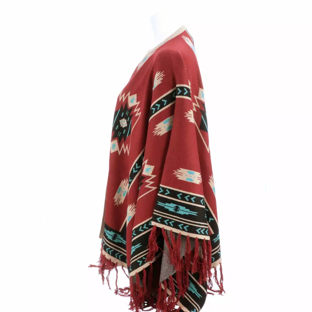 Deals ⌛ Lucchesse-inc APPAREL Alpaca Fleece Poncho :: Red 🔔 5 Lucchesse-inc APPAREL Alpaca Fleece Poncho :: Red