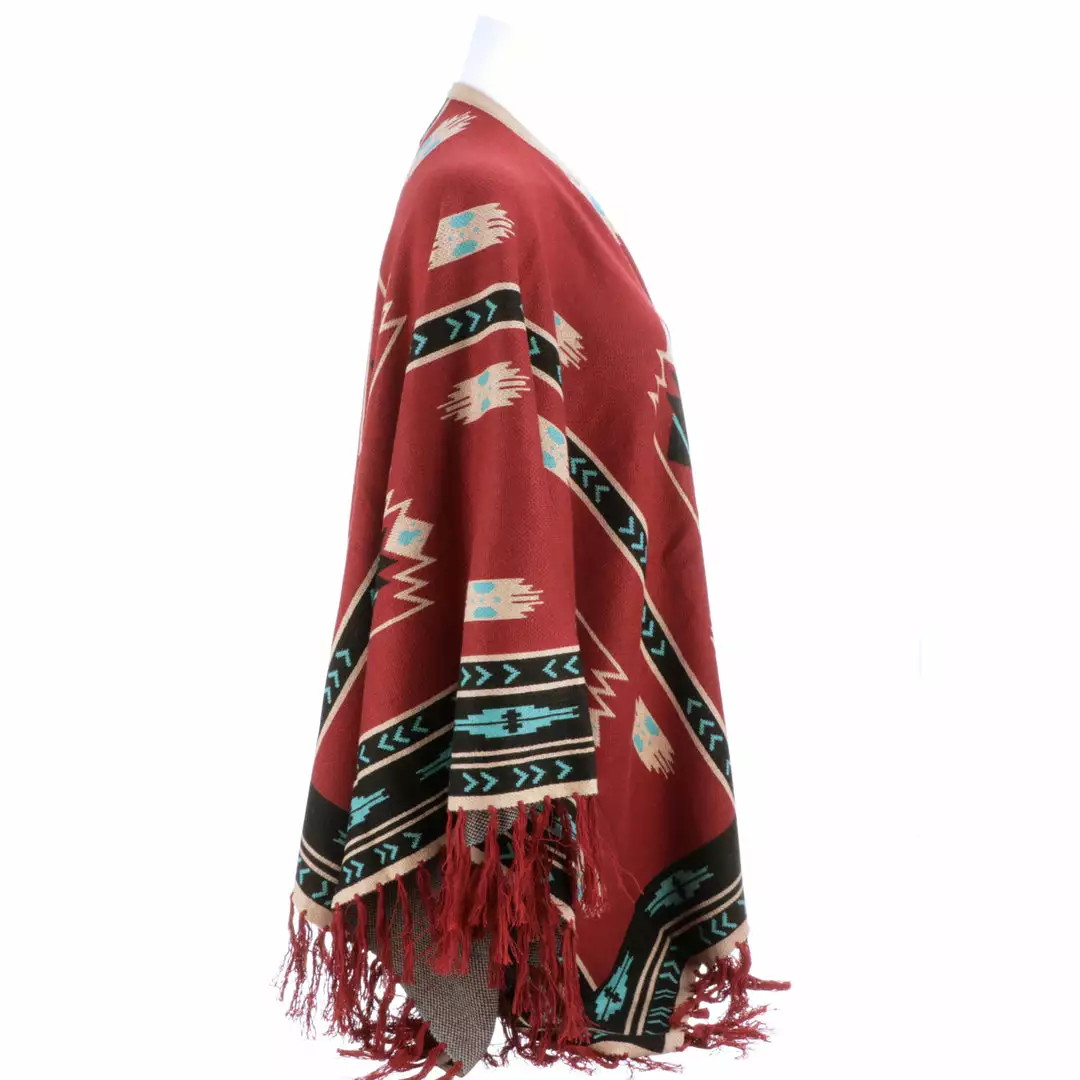 Deals ⌛ Lucchesse-inc APPAREL Alpaca Fleece Poncho :: Red 🔔 6 Lucchesse-inc APPAREL Alpaca Fleece Poncho :: Red