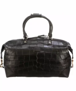 Lucchese-inc Giant Gator Duffel - Small :: Black Duffels