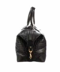 Lucchese-inc Giant Gator Duffel - Small :: Black Duffels