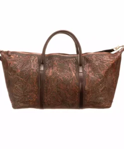 Lucchese-inc Hand-Tooled Duffel :: Brown Duffels