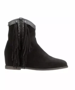 Lucchesse-inc Martina Fringe :: Black BOOTS
