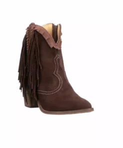 Lucchesse-inc Sofia Fringe :: Chocolate BOOTS