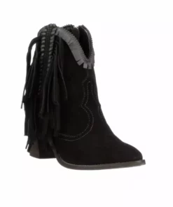 Lucchesse-inc BOOTS Sofia Fringe :: Black