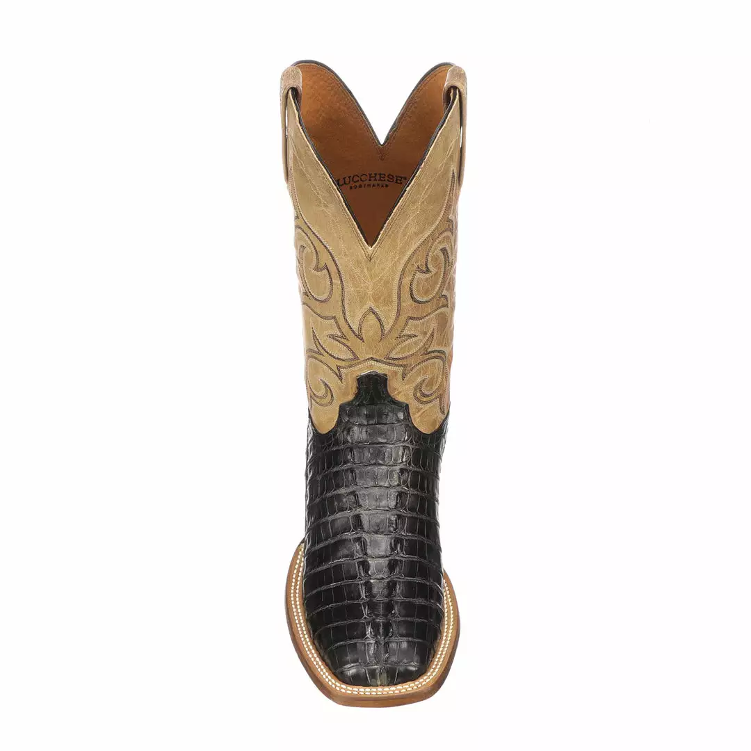 Cheapest ✨ Lucchese-inc Haan :: Black + Pearl Bone ✔️ 4 Lucchese-inc Haan :: Black + Pearl Bone