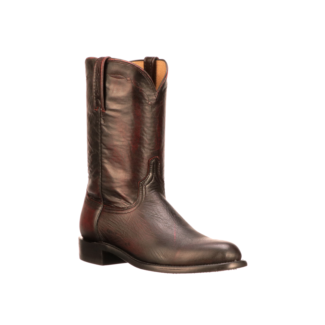 Cheapest ⭐ Lucchese-inc Majestic Roper :: Black Cherry Men ⌛ 8 Lucchese-inc Majestic Roper :: Black Cherry Men