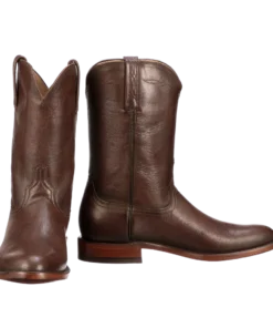 Lucchese-inc Majestic Roper :: Tobacco Boots