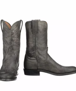 Lucchesse-inc Leadville Roper :: Anthracite Boots
