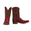 Lucchesse-inc Boots Stead :: Red + Chocolate