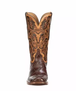Lucchesse-inc Boots RAM Men's Tooled Western Boot :: Antique Chocolate