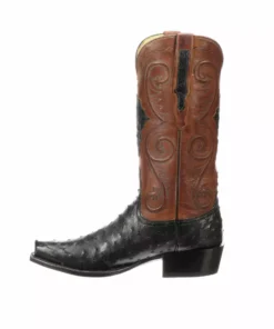 Lucchese-inc Men Randall :: Black + Cognac
