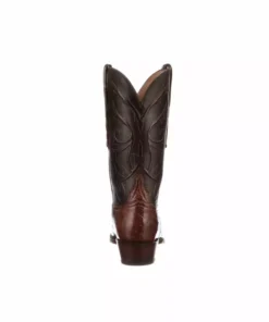 Outlet 😀 Lucchese-inc Cruz :: Dark Brown + Black Boots 💯 11 Lucchese-inc Cruz :: Dark Brown + Black Boots