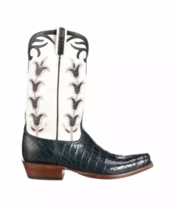 Lucchesse-inc Tulip Exotic :: Navy + Wheat Boots