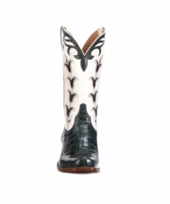 Lucchesse-inc Tulip Exotic :: Navy + Wheat Boots