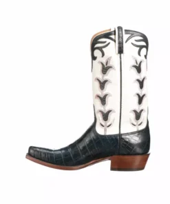 Lucchesse-inc Tulip Exotic :: Navy + Wheat Boots