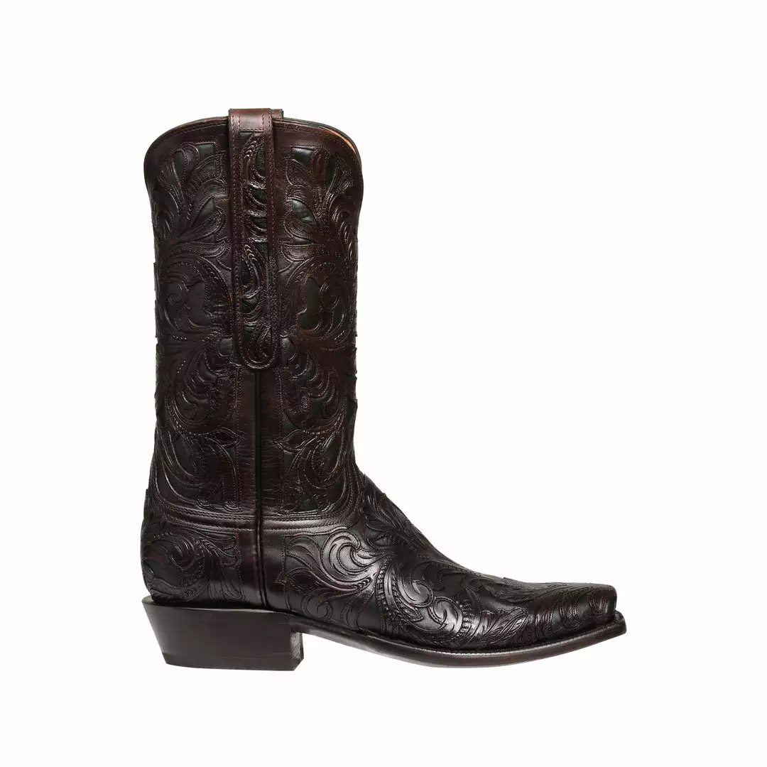 Outlet ✨ Lucchese-inc Kent :: Chocolate + Black ✨ 3 Lucchese-inc Kent :: Chocolate + Black