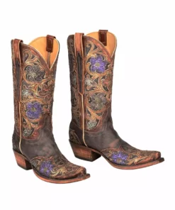 Lucchese-inc BOOTS Drea :: Dark Brown + Natural