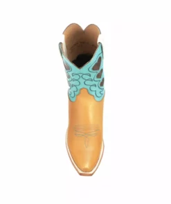 Lucchese-inc Queen Of Hearts :: Tan + Turquoise BOOTS