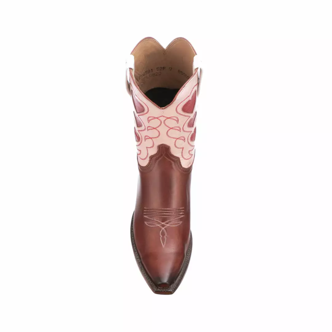 Best deal โ๏ธ Lucchese-inc Queen Of Hearts :: Rust + Pink ๐ BOOTS โค๏ธ 4 Lucchese-inc Queen Of Hearts :: Rust + Pink BOOTS