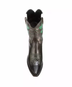 Lucchese-inc Queen Of Hearts :: Black + Pewter BOOTS
