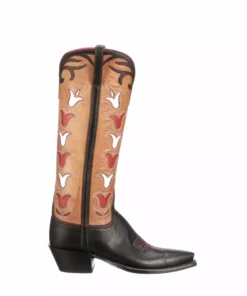 Lucchesse-inc Ladies Tall Tulip :: Black + Rust