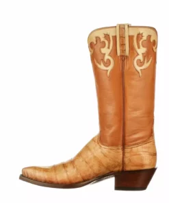 Lucchese-inc Hollywood Rose :: Tan + Honey BOOTS