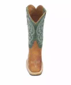 Lucchese-inc Ruth :: Cognac + Green BOOTS