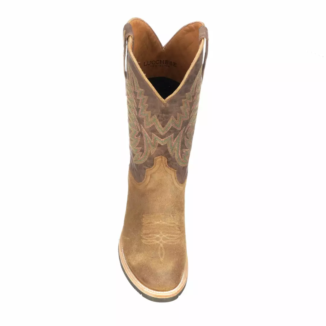 Best Sale ⌛ Lucchese-inc Rudy :: Olive + Chocolate 👏 9 Lucchese-inc Rudy :: Olive + Chocolate