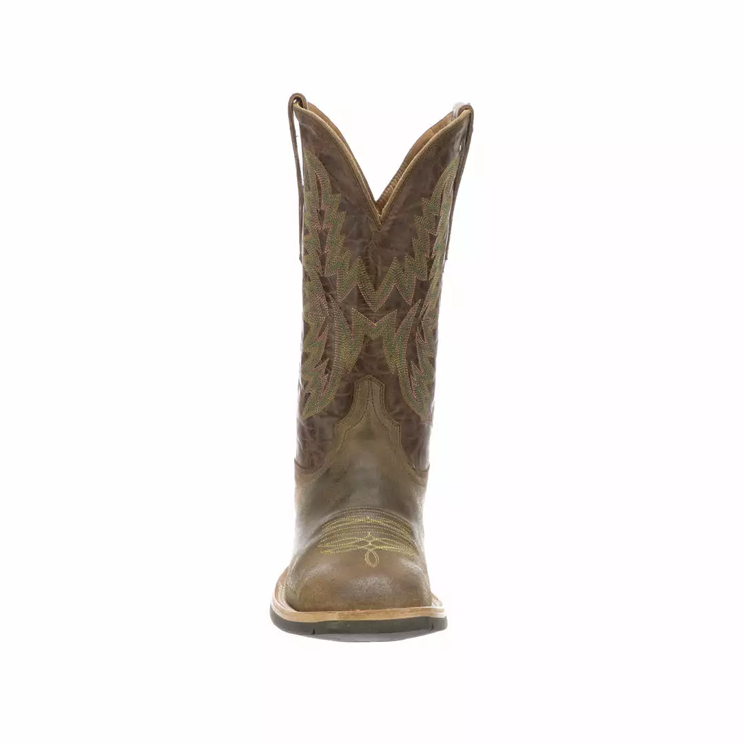 Best Sale ⌛ Lucchese-inc Rudy :: Olive + Chocolate 👏 5 Lucchese-inc Rudy :: Olive + Chocolate