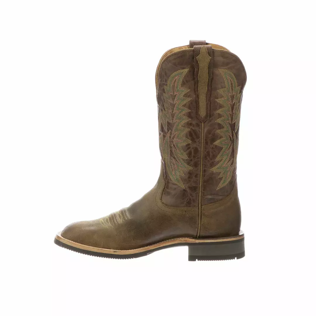 Best Sale ⌛ Lucchese-inc Rudy :: Olive + Chocolate 👏 6 Lucchese-inc Rudy :: Olive + Chocolate