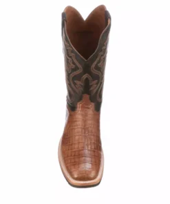 Lucchese-inc Rowdy Caiman :: Saddle + Brown